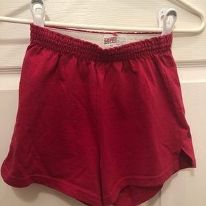Hot pink Soffe athletic shorts